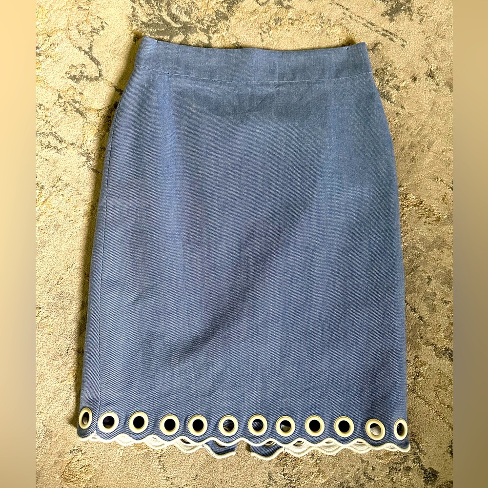 JCrew 00P Skirt w/ Grommet detail